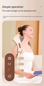 <strong>2026</strong> Usb Rechargeable Office Home Multi-function Heated Neck and Shoulder <strong>Massager</strong> Shawl <strong>Relaxing</strong> <strong>Body</strong> Electric Massage Tool - Product Image 3