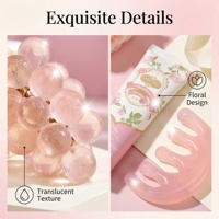 Coffret Cadeau de Relaxation Premium Lunaire avec Savon en Forme de Raisin, Fleur, Serviette, Peigne en Jade pour le Cuir Chevelu, Crème pour les Mains – Idéal pour les Cadeaux d'Anniversaire