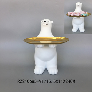 Bán buôn nhựa hiện đại kaw gấu khay chủ gấu gạch chính kẹo lưu trữ khay cực gấu khay đồ trang trí trang trí nội thấ<span class=keywords><strong>t</strong></span> - Product Image 2