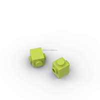 47905 Ladrillo de Plástico Modificado 1x1 con Púas en 2 Lados Opuestos, Elemento Conector Confiable, Juguete DIY para Construir Modelos MOC y Estructuras Creativas