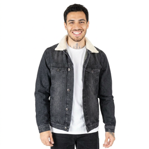 Ropa informal Servicio OEM Precios al por mayor Chaqueta de mezclilla de hombre de alta calidad Chaqueta de mezclilla de hombre de fabricación profesional - Product Image 1
