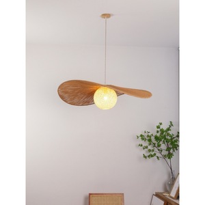 Nordic Japanese Style Woven Straw Pendant <b>Light</b> Round E27 LED Chandelier For Living Room Bedroom <b>Dining</b> Room - Product Image 3