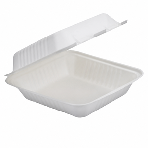 Boîte à hamburger jetable en bagasse 6 pouces, nouveau style, excellente qualité, pour <span class=keywords><strong>restaurants</strong></span>, hôtels et fêtes - Product Image 1