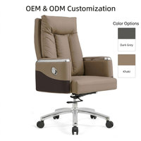 Chaise de bureau moderne pour manager, chaise de patron ergonomique pivotante, chaise de bureau confortable, mobilier de bureau pour salle de conférence