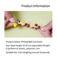 Collier de sécurité pour chat avec clochette, réglable, en polyester, boucle de sécurité anti-suffocation, collier pour chaton, accessoire pour animaux de compagnie