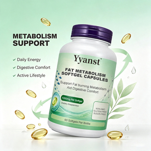 Cápsulas de Gel Suave para el Metabolismo de Grasas, 1000mg, 60 Unidades, Sin GMO, Sin Azúcar, Alto en Fibra, Sin Gluten, Apoyo para Adultos, Ayuda para la Quema de Grasas y el Metabolismo - Product Image 2