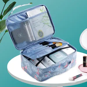 韓国旅行ポータブル大容量化粧品バッグフラミンゴポータブル化粧品受け取りバッグボックス