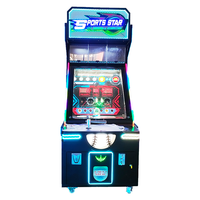 Machine de jeu de tir de basket-ball à pièces pour le divertissement dans les centres de jeux avec des options de langue anglaise et espagnole