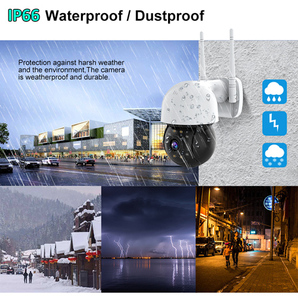 Cámara de Seguridad con Visión Nocturna, Impermeable, Vista Panorámica de 360 Grados, <span class=keywords><strong>Sensor</strong></span> de <span class=keywords><strong>Movimiento</strong></span> - Product Image 4