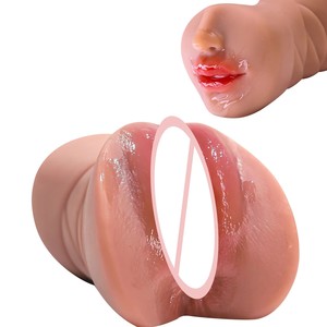 1.6lb Pengalaman Seks Nyata Stimulasi Deep Throat untuk Pria dengan Anus Vagina Mulut 3 in 1 Pocket Pussy Sex Toys Juguetes Sexuales - Product Image 1