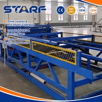 Machine de soudage automatique de grillage pour cages à poulets, fil de 2-4 mm, alimentation servo PLC, largeur 1500 mm, haute précision STARF