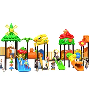 Toboggan et balançoire en plastique pour enfants, équipement de jeu complet lumineux et coloré