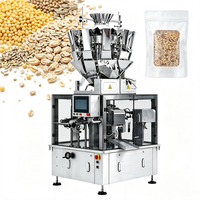 Machine de remplissage et de scellage automatique à 10 têtes pour sachets verticaux en acier inoxydable de qualité alimentaire pour chips de banane, capacité de 10 sachets/min