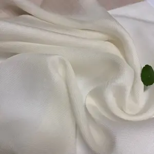 Good Texture Silk Twill Wool Fabric Silk blend Wool Textile For Winter Scarf