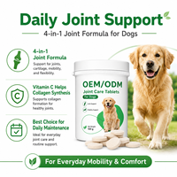 Comprimés personnalisés pour le soin des articulations des animaux de compagnie avec glucosamine, chondroïtine et MSM pour chiens – Complément de soutien pour les hanches et les articulations – Marque privée OEM