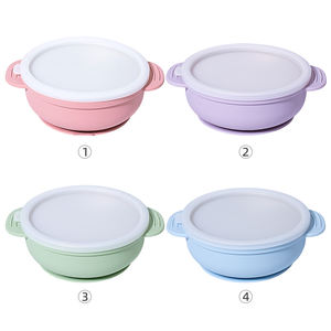 실리콘 흡입 식기와 아이 이중 벽 스테인레스 스틸 절연 그릇 식기 열 방지 인쇄 패턴 아기 그릇 - Product Image 6