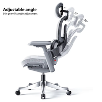 Siège ergonomique mobile à hauteur réglable Chaise de bureau en maille très confortable avec roues silencieuses pour les espaces de travail d'entreprise
