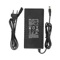 Chargeur DC ULIP 42V 54.6V 2A avec prise EU, adaptateur de batterie au lithium pour trottinette électrique, vélo d'équilibre avec ventilateur, entrée 100-240V