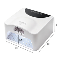 Lampe à ongles portable à LED UV pour le durcissement du gel, avec compartiment séparé pour le pouce, 69 perles LED UV, séchoir à manucure compact pour les voyages