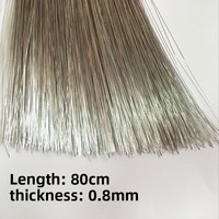 22 Gauge 0,8mm Flexibler Basteldraht für DIY-Blumenherstellung, Geeignet für Rosen, Pfingstrosen, Pflaumenblüten, Seidenkunst und Blumenarrangements