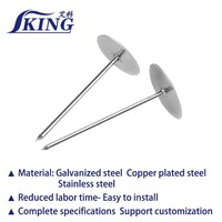 IKING – Clous d'isolation durables pour systèmes CVC, à tête cylindrique, pour soudage par condensateur et construction marine