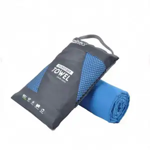 Sweat à capuche en microfibre avec impression personnalisée pour le sport Serviette de sport de luxe en microfibre gaufrée de poche pour hôtel de sport