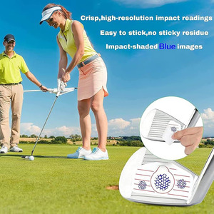 Adhesivo de impacto para entrenamiento de swing de golf, material PU, ayuda de entrenamiento para mejorar el práctica del swing de golf - Product Image 1