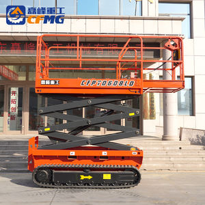 Ce sertifikalı engebeli arazi parça makas paletli kaldırma ürün kategorisi makaslı Lift katlanır yükseltilmiş çalışma platformu - Product Image 4