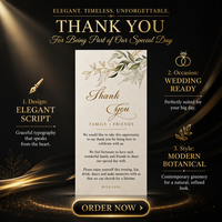 Carte de remerciement de mariage, cartes de bienvenue pour table, notes imprimables pour réception, marque-places, menu, carte de table