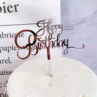 Kuchendekoration Zubehör Bestseller Acryl Happy Birthday Buchstaben Kuchen-Dessert-Topper Dekoration