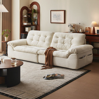 111253 Quanu Canapé Modulaire en Tissu Effet Nuage, Siège Capitonnée, Canapé Moderne Taille Personnalisable pour Projets Résidentiels/Hôteliers