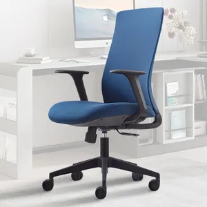 Vendita calda sedia girevole prezzo blu sedia da ufficio in rete con schienale medio sedia da scrivania per Computer reclinabile per gli ospiti