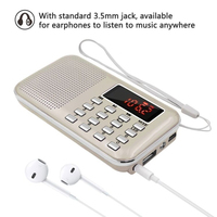 Radio FM de poche L218, lecteur MP3, haut-parleur d'actualités, scanner de radios portables, recherche automatique de chaînes, radio multifonction