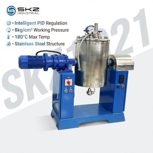 Vulcanizador de caucho SKZ401 50T, placa caliente de 400x400mm, doble capa, ciclo de temporización automático, prensa hidráulica - Product Image 1