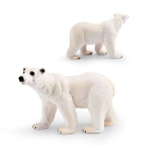 Giocattoli per il commercio estero di simulazione artica modello animale mammifero orso polare cucciolo Zoo tenuto in mano - Product Image 2