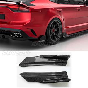Pour Kia Stinger SW Style : Kit de modification en fibre de carbone véritable pour pare-chocs avant et arrière, aileron, jupes latérales, lèvre de pare-chocs et garniture de coin de protection - Product Image 4