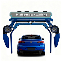 Station de lavage de voitures 360 °   Machine de lavage de voiture automatique sans contact avec sécheuse, équipement pour station de lavage de voitures