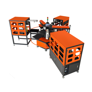 रोटरी कैरोसेल स्वचालित न्यूमेटिक हीट प्रेस मशीन 40x50 सेमी 6-स्टेशन ऑटो फेल्ड, ऑटो पुल - Product Image 5