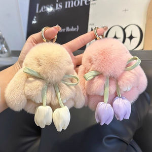 Llavero Colgante <span class=keywords><strong>de</strong></span> Conejito <span class=keywords><strong>de</strong></span> Peluche, <span class=keywords><strong>Mini</strong></span> Muñeco Colgante para Bolso, Regalo, Joyería Estilo Dibujos Animados, Relleno <span class=keywords><strong>de</strong></span> Nanopartículas, 11-30cm, China - Product Image 1