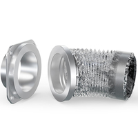 Kit de raccordement magnétique pour sécheuse avec tuyau flexible en aluminium de 1 m, connexion de conduit de sécheuse à déconnexion rapide et étanchéité hermétique de 4 pouces