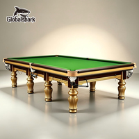Table de billard standard de 12 pieds avec cadre en bois massif et plateau en ardoise pour la maison, les clubs, les pubs et les tournois
