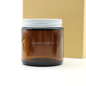 Frascos de Vidrio de Grado Alimenticio <span class=keywords><strong>para</strong></span> Crema <span class=keywords><strong>para</strong></span> el Cuidado de la Piel, 500 ml, 270 ml, 250 ml, 180 ml, 120 ml, Frascos de Vidrio Ámbar de Lados Rectos <span class=keywords><strong>para</strong></span> Velas, Venta al por Mayor del Fabricante - Product Image 2