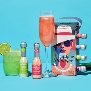 Ensemble cadeau de verres découpés à la main, effet scintillant champagne, pour cocktails <span class=keywords><strong>Prosecco</strong></span>, boissons gazeuses, citron vert et cassis, ensemble de 4 pièces - Product Image 4