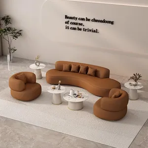 Sofá modular curvo para sala de estar conjunto móveis sofás indoor home sentado sofás pena