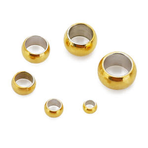 100pcs/bag Stainless Steel Positioning Crimp <b>Bead</b> Clip Flat Fixed <b>Bead</b> Necklace Bracelet DIY <b>Bead</b> Accessories - Product Image 3