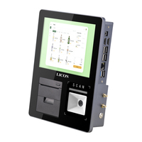 Dispositivo Indicador de Precios de Autocomprobación para Supermercados LICON, Sistema POS con Pantalla Táctil de 8 Pulgadas Windows 10, Impresora de 58 mm, Escáner y 128 GB