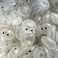 Balle à presser DIY faite main en TPR, coque vide en forme de boulette avec motif souriant