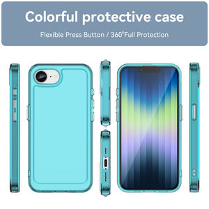 Nuevo estilo Candy transparente TPU a prueba de golpes Color puro Protección todo incluido Funda para teléfono móvil para 16 E - Product Image 2