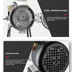 1.5kw עובי מתכוונן חשמלי לשטחי תבואה טוחנת soybo קמח תירס סויה קמח קמח טוחן מכונת טחינה - Product Image 6