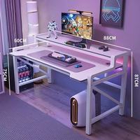 Table de jeu verticale double couche de haute qualité, table de jeu d'angle pour bureau administratif, bureau d'ordinateur